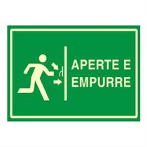 Placa pvc fotol.15x30 aperte e empurre - 315AP - SINALIZE