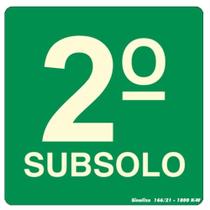 Placa Pvc Fotoluminescente 15x15 2º Subsolo - 350af - Sinalize Placa Pvc 15x15 Fotolum.(2.subsolo)sinal 350af Placa Pvc Fotoluminescente 15x15 2º Subsolo - 350af - Sinalize Placa Pvc 15x15 Fotolum.(2.subsolo)sinal 350af