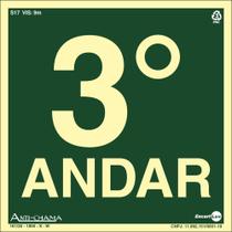 PLACA PVC FOTOLUMINESCENTE PAVIMENTO 3º ANDAR