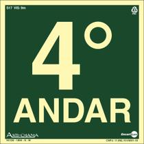 PLACA PVC FOTOLUMINESCENTE PAVIMENTO 4º ANDAR