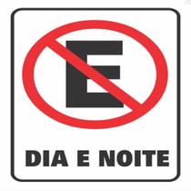 Placa Pvc Proibido Estacionar Auto-adesiva Jaime