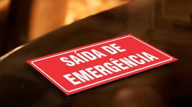 Placa PVC Saída de Emergência