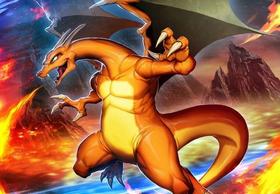 Placa Quadro A3 Decorativo Pokemon Charizard em Mdf