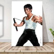 Placa Quadro Arte Marcial Bruce Lee Impressão Direta 30x30cm Placa Quadro Arte Marcial Bruce Lee Impressão Direta 30x30cm