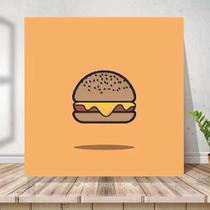 Placa Quadro Bar Hamburgueria Hambúrguer Pop Mdf 20x30cm
