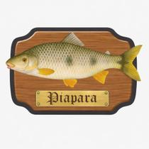 Placa Quadro Decoração MDF 3D Peixes do Brasil - Piapara