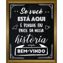 Placa quadro decorativo 20x30 bem vindo