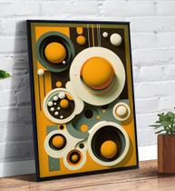 Placa/Quadro Decorativo Círculos Abstratos 40X60Cm Ps 2Mm