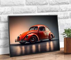 Placa/Quadro Decorativo Fusca 40X60Cm Ps 2Mm