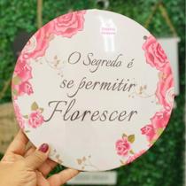 Placa Quadro Decorativo MDF de Pendurar Com Frases 20cm