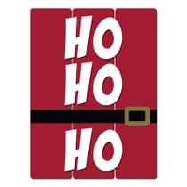 Placa Quadro Decorativo Natal - Ho Ho Ho Papai Noel