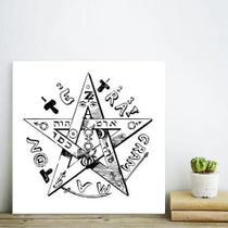 Placa Quadro Esotérico Eliphas Levi Tetragramaton Mdf 20x20
