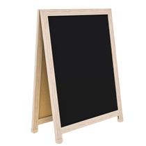 Placa Quadro Lousa Cavalete de Calçada Soft 80x60 cm Duplo em Madeira mdf para Propaganda Visual Placa Quadro Lousa Cavalete de Calçada Soft 80x60 cm Duplo em Madeira mdf para Propaganda Visual