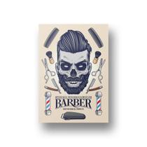 Placa Quadro Vintage Rock Para Salão Masculino Sem Furo