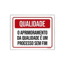 Placa Qualidade Aprimoramento Processo Sem Fim 36X46