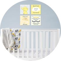 Placa Quarto Bebê Menina E Menino Amarelo Placa Quarto Bebê Menina E Menino Amarelo