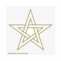 Placa radionica 14cm - estrela de cinco pontas Placa radionica 14cm - estrela de cinco pontas
