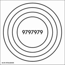 Placa Radiônica Alta Vitalidade 22x22 em PVC 24x24 CM