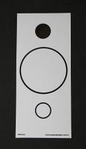 Placa Radiônica Círculo PVC 30x13 cm