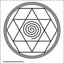 Placa Radiônica Desembaraçador Material 17X17 EM PVC 19X19 CM