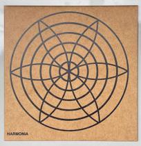 Placa Radiônica Harmonia 17X17 em MDF 19X19 CM e 3mm expessura