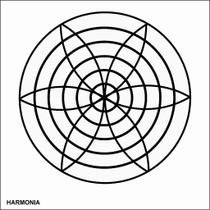 Placa Radiônica Harmonia 17x17 em PVC 19x19 cm Placa Radiônica Harmonia 17x17 em PVC 19x19 cm