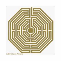 Placa Radiônica Labirinto de Amiens - Energizar, proteger e limpar ambientes de energias telúricas, fortalecer, réplica do piso da Catedral de Amiens - Master Chi