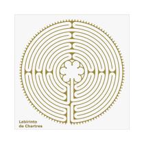 Placa Radiônica Labirinto de Chartres - Tem cunho de proteção. Limpa as vibrações indesejadas. Emite ondas de cura para fins terapêuticos. - Master Chi