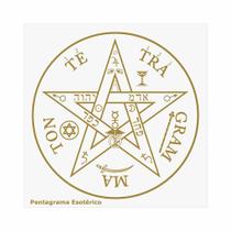 Placa Radiônica Pentagrama Esotérico - Proteção do homem, protege contra agressões espirituais e principalmente psíquicas