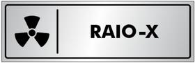 Placa RAIO-X - Sinalização - Portas / Paredes - em Alumínio de 25x8cm Placa RAIO-X - Sinalização - Portas / Paredes - em Alumínio de 25x8cm