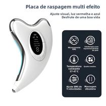 Placa Raspadora Elétrica Anti-envelhecimento Guasha Microcorrente Massageador Facial Dispositivo De
