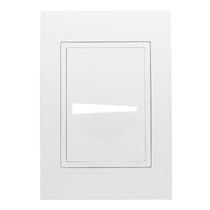 Placa Ravenna 4x2 1 Interruptor Com Suporte Branca Dicompel Placa Ravenna 4x2 1 Interruptor Com Suporte Branca Dicompel