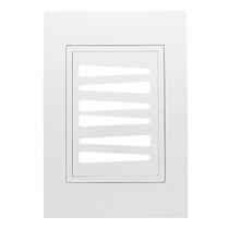 Placa Ravenna 4x2 6 Interruptores Com Suporte Branca Dicompel Placa Ravenna 4x2 6 Interruptores Com Suporte Branca Dicompel