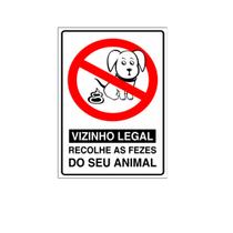 Placa - Recolhe As Fezes Do Seu Animal - Coco Cão Condomínio