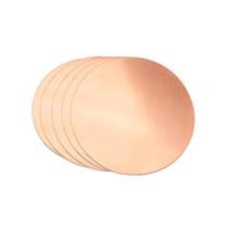 Placa redonda de cobre Tynulox 99,9% de cobre puro com 3 cm de diâmetro Placa redonda de cobre Tynulox 99,9% de cobre puro com 3 cm de diâmetro