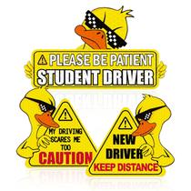 Placa reflexiva Car Magnet SuperKaka New Driver, 3 unidades Placa reflexiva Car Magnet SuperKaka New Driver, 3 unidades