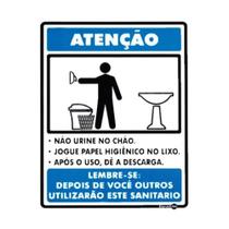 Placa Regras Banheiro Masculino Placa Regras Banheiro Masculino
