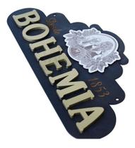 Placa Relevo, Decoracão, Cerveja, Churrasco Bohemia 60cm