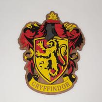 Placa Relevo Harry Potter Hogwarts Gryffindor Grifinória 29 cm