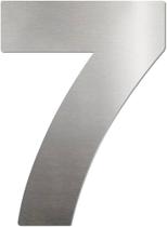 Placa Residencial Casa Apartamento Aço Inox Número 7 - Biovis