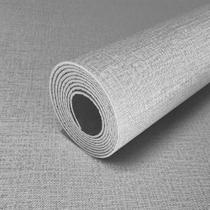 Placa Revestimento Adesiva Flexível p/ Parede Tecido Linho Cinza 60x300cm Placa Revestimento Adesiva Flexível p/ Parede Tecido Linho Cinza 60x300cm