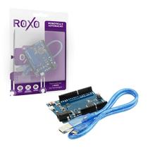 Placa Robótica Leonardo R3 Com Cabo Usb A/b - RoXo