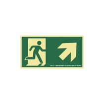 Placa Saída A Direita Seta Diagonal Para Cima 15 X 30 - Sinalize Placa Saída A Direita Seta Diagonal Para Cima 15 X 30 - Sinalize