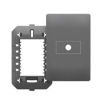 Placa Saída de Fio com Suporte Fame Habitat Onix 4x2