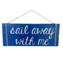 Placa Sail Away With Me 38Cm