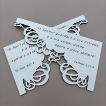 Placa Salmos 121:8 - Proteção para Porta - MDF Laser - Decoração Religiosa - Presente Cristão - Par