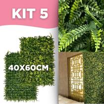 Placa Samambaia 40x60 Jardim Vertical Artificial Parede Verde Premium