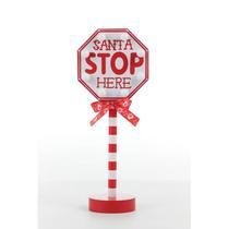 Placa Santa Stop com LED 30cm - Cromus Placa Santa Stop com LED 30cm - Cromus