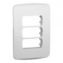 Placa Schneider Miluz Branca 4X2 - 3 Modulos Com Suporte - S3B57230