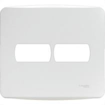 Placa Schneider Miluz Branca 4X4 - 2 Modulos Com Suporte - S3B27520 Placa Schneider Miluz Branca 4X4 - 2 Modulos Com Suporte - S3B27520